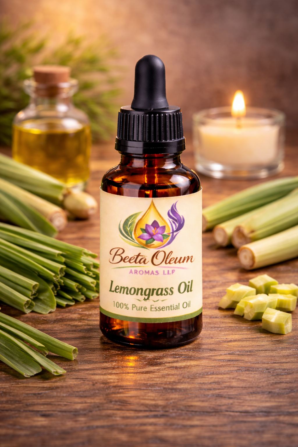 Lemongrass Oil Bottle